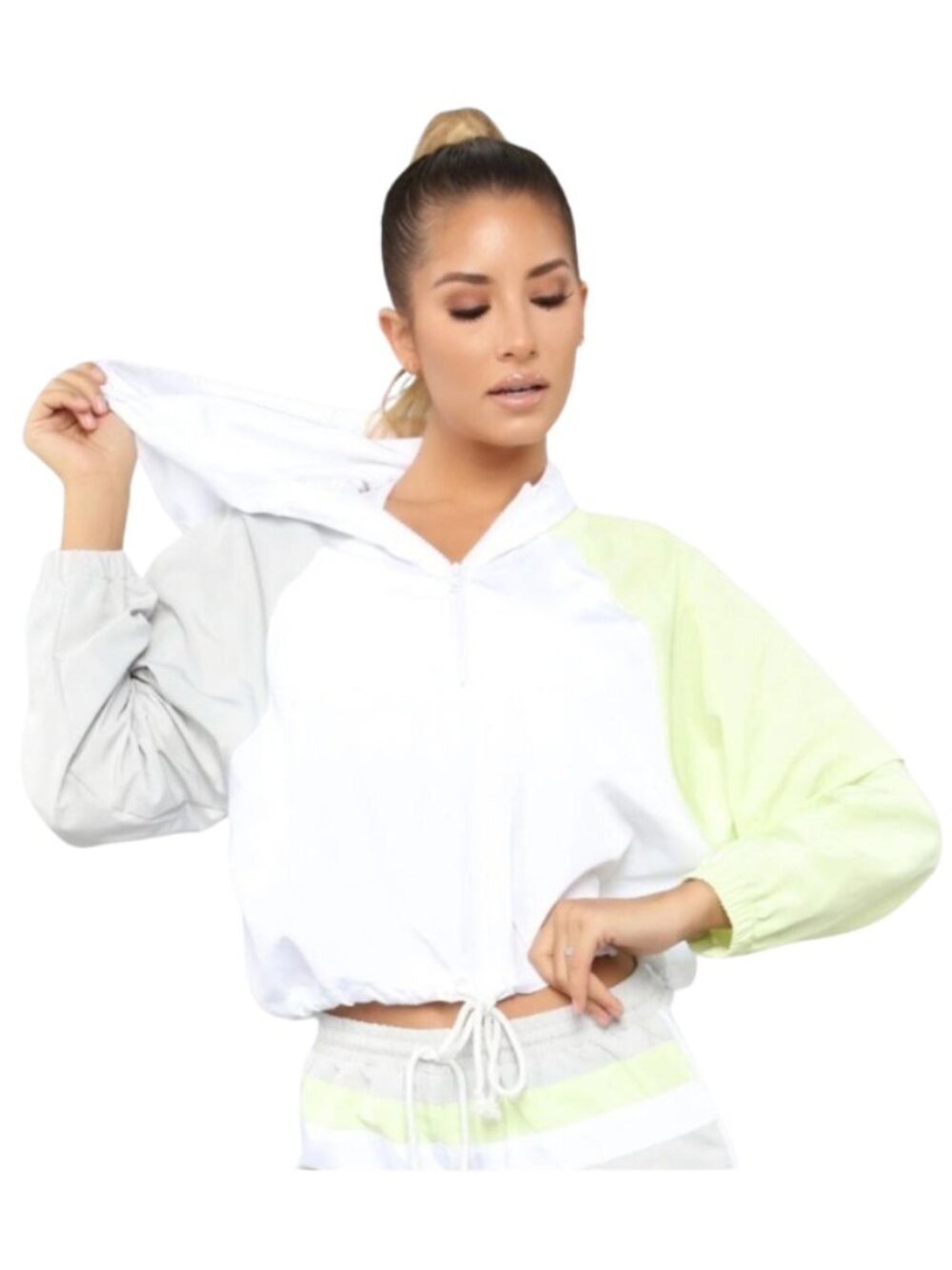 Fashion Nova Retro Vibe Windbreaker NWOT